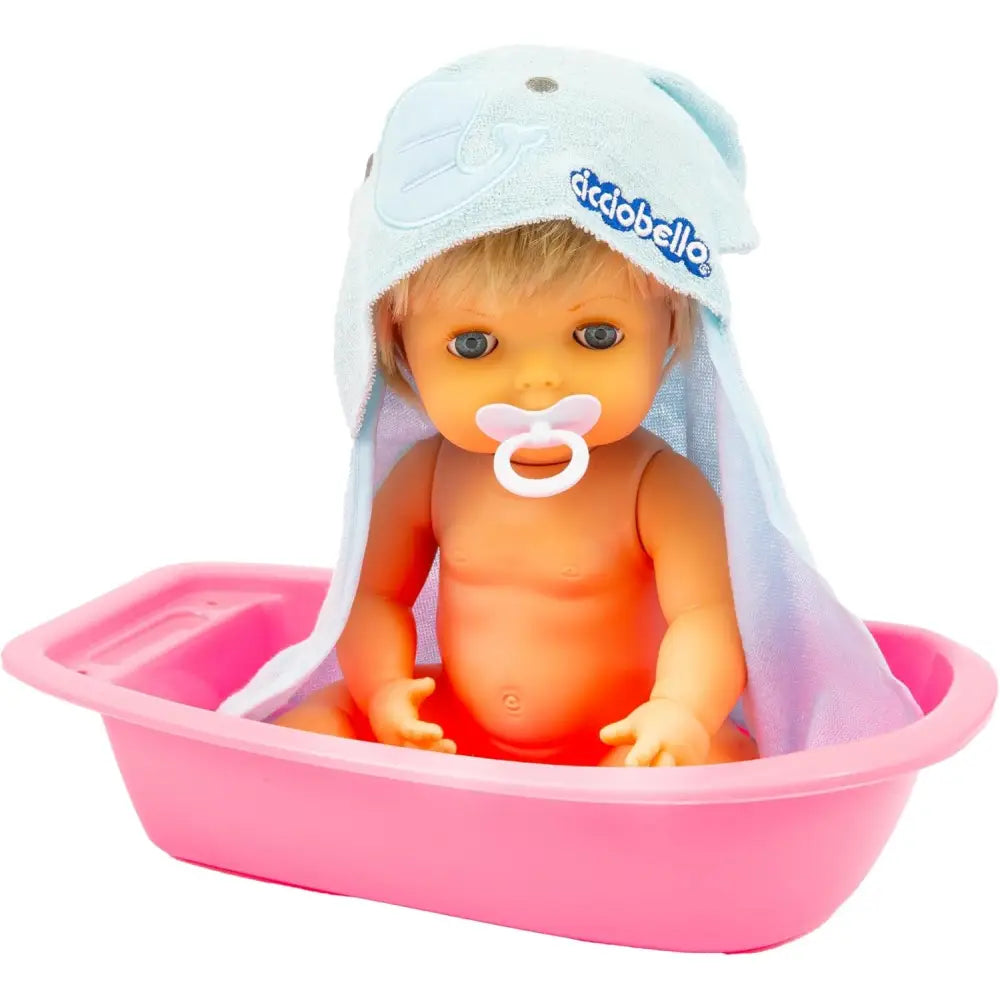 Cicciobello Bath Fun - Bambolotto con vasca e accappatoio - Giochi Preziosi - Bambole - 8056379155522