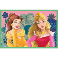 Puzzle cubi principesse disney clementoni con belle in abito giallo oro e aurora in rosa e rosso