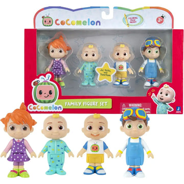 Cocomelon Set 4 Personaggi Giocattolo - Giochi Preziosi - Action figure - 8056379129592