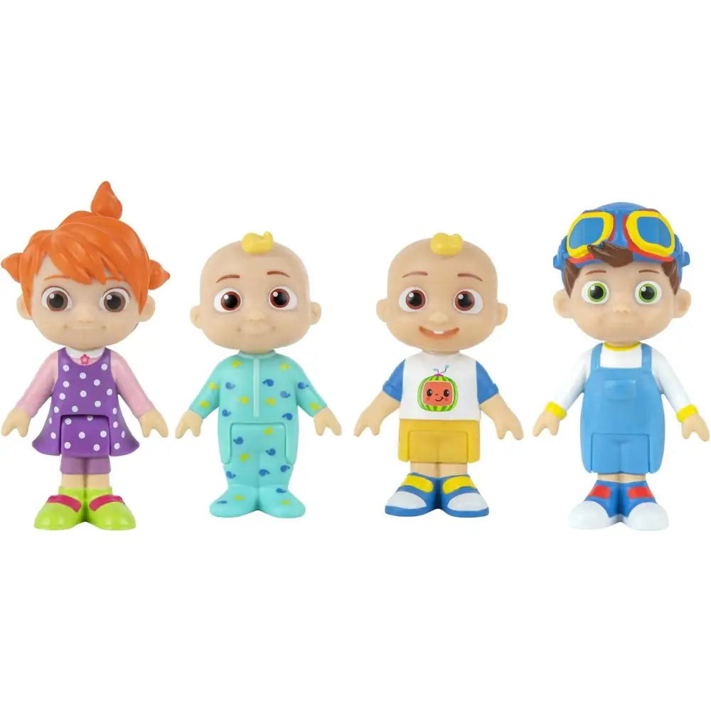 Cocomelon Set 4 Personaggi Giocattolo - Giochi Preziosi - Action figure - 8056379129592
