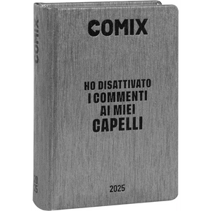 COMIX Agenda Diario 16 Mesi Scuola 2024-2025 Grigio/Nero