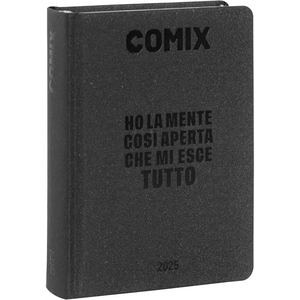 COMIX Agenda Diario Mignon Plus 16 Mesi Scuola 2024-2025 Nero Carbone