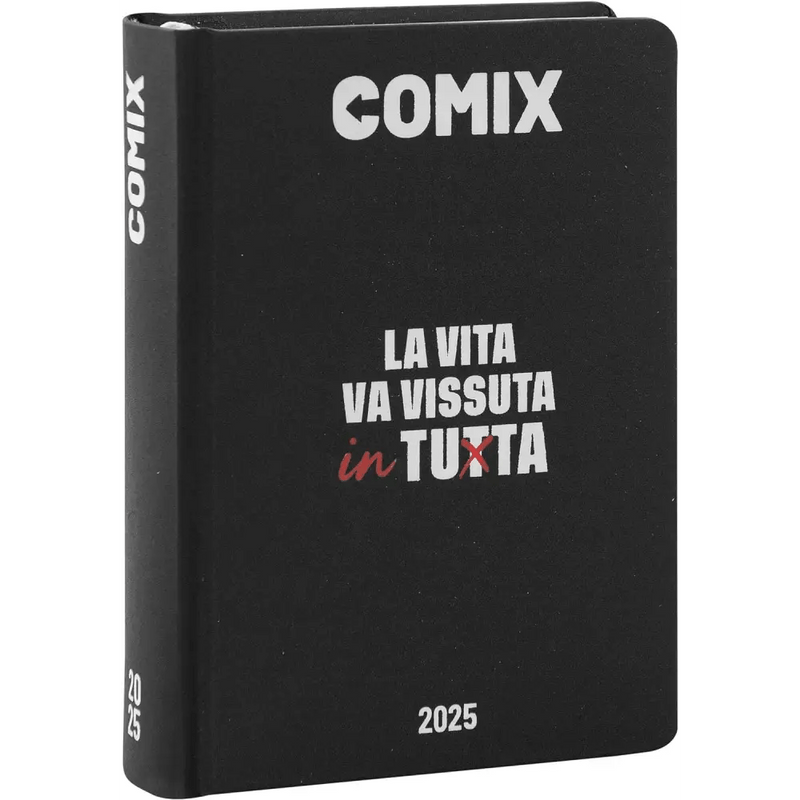 COMIX Agenda Diario Mignon Plus 16 Mesi Scuola 2024 - 2025 Nero/bianco - Giocattoli e Bambini - Toys Store8058263201605