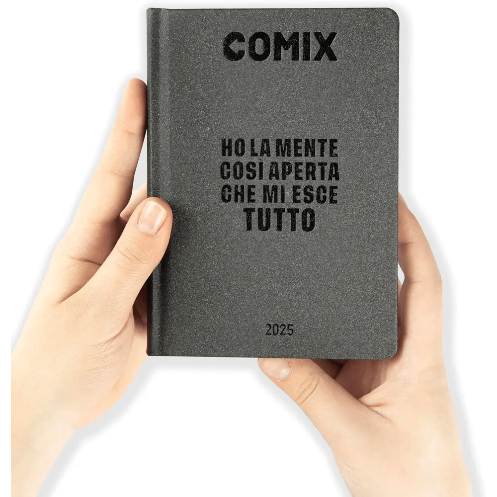 COMIX Agenda Diario Mini 16 Mesi Scuola 2024 - 2025 Nero Carbone - Giocattoli e Bambini - Toys Store8058263201506