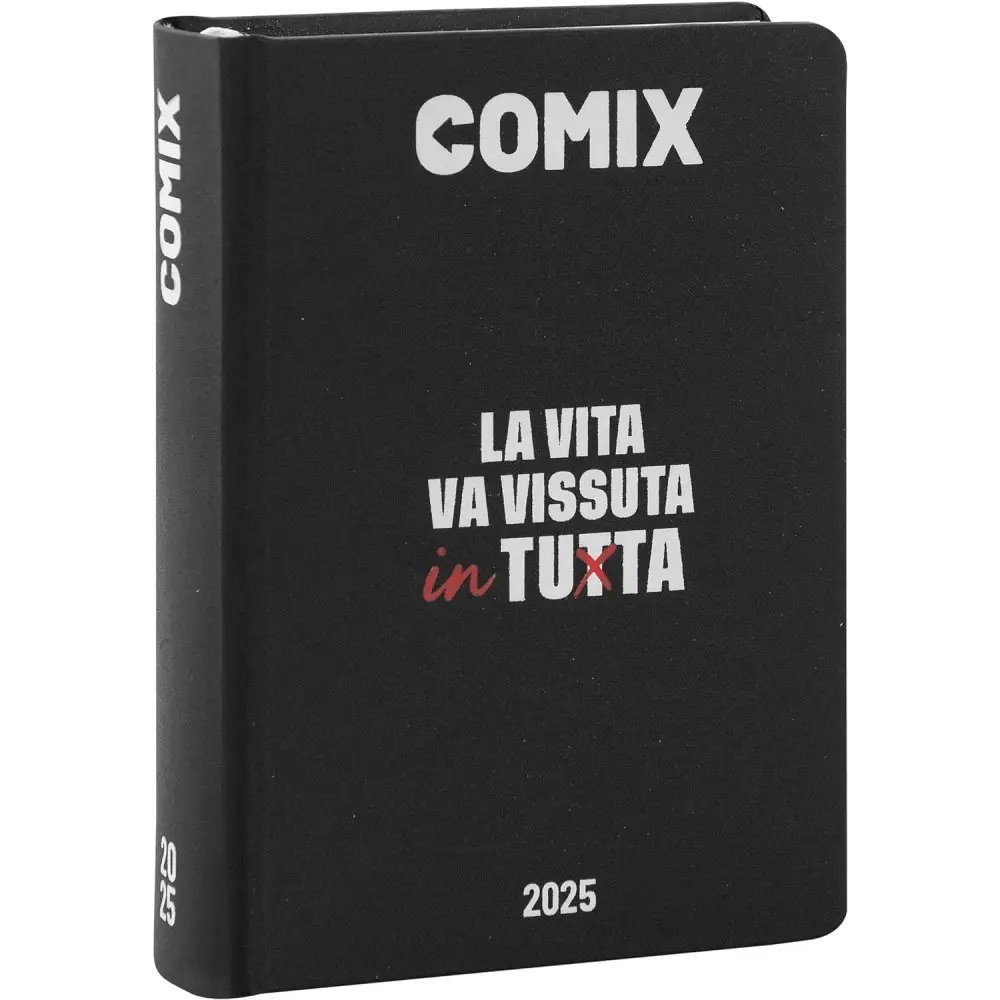 COMIX Agenda Diario Mini 16 Mesi Scuola 2024 - 2025 Nero/Bianco - Giocattoli e Bambini - Toys Store8058263201476