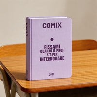 Agenda Comix 16 Mesi Mini Lilla 2026/2027 - comix mini fissami quando il prof sta per interrogare