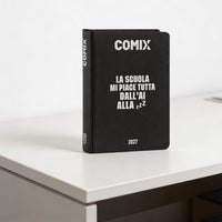 Agenda Comix 16 Mesi Mini Black & Silver 2026/2027 - comix nero argento 2027
