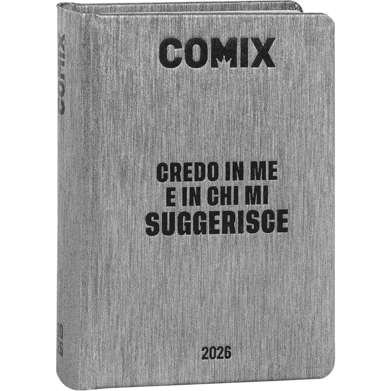 COMIX NERO - Diario Mini Giornaliero 16 Mesi Scuola 2025-2026 - Franco Panini - 8058263231862