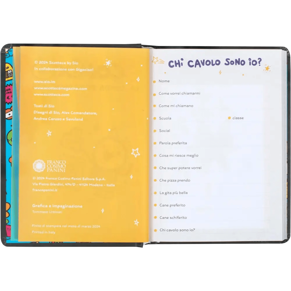 Comix Scottecs Sio diario 2024 - 2025 Nero - Giocattoli e Bambini - Toys Store8058263204088