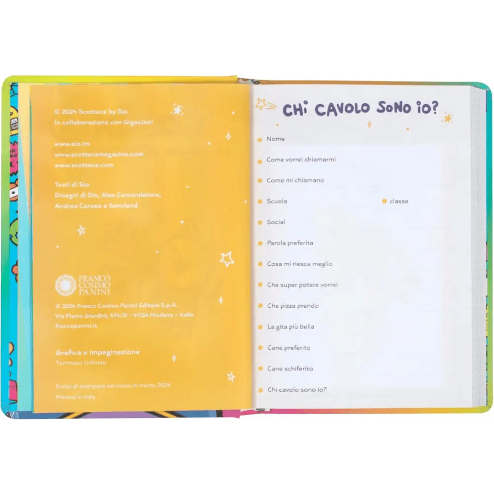 Comix Scottecs Sio diario 2024 - 2025 Viola - Giocattoli e Bambini - Toys Store8058263204071