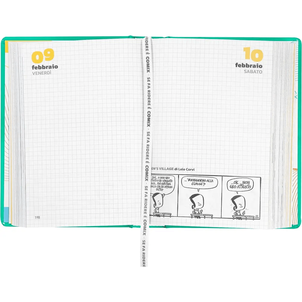COMIX Standard Agenda 2023 - 24 Emerald - Giocattoli e Bambini - Toys Store8058263170901