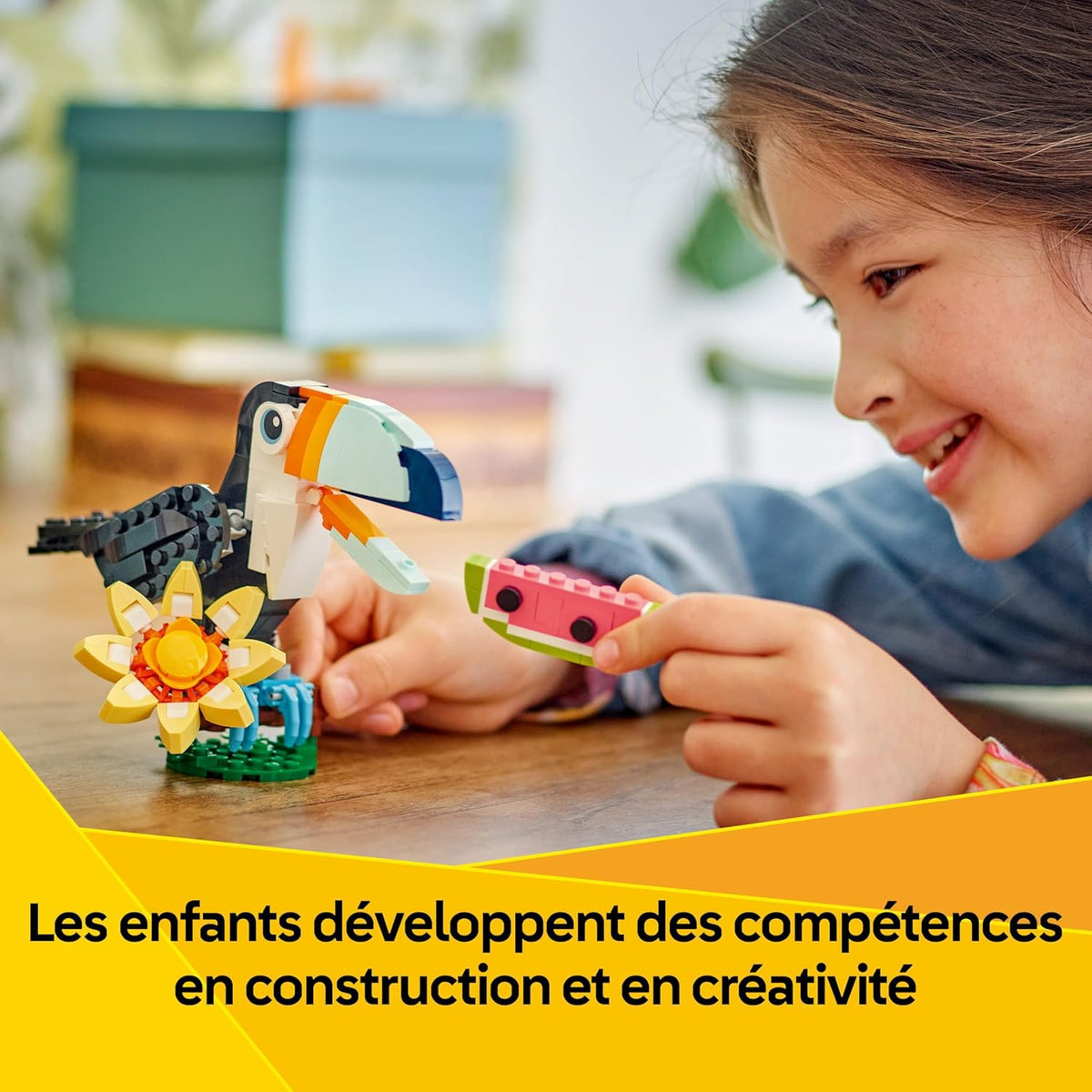LEGO Creator 3 in 1 31173 Tucano Tropicale - costruzione tucano