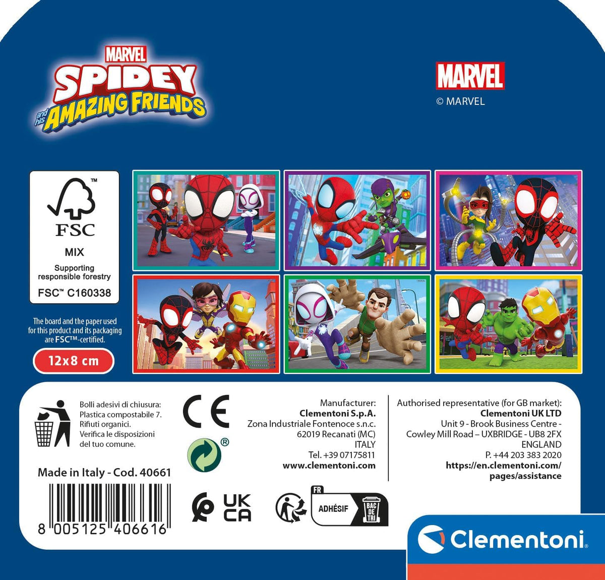 Puzzle Cubi Spidey Clementoni - cubi spiderman