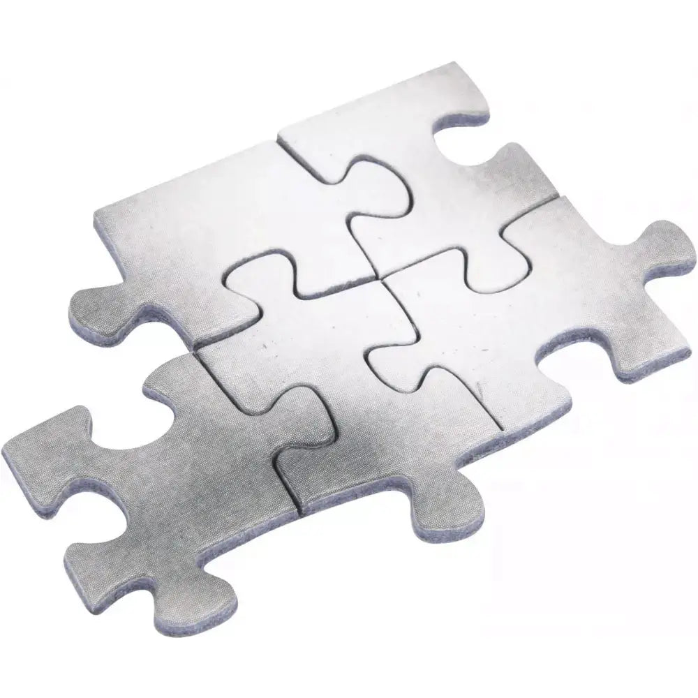 Pezzi di puzzle d10s maradona 1000 pezzi color argento con trama testurizzata connessi in pattern