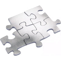 Pezzi di puzzle d10s maradona 1000 pezzi color argento con trama testurizzata connessi in pattern