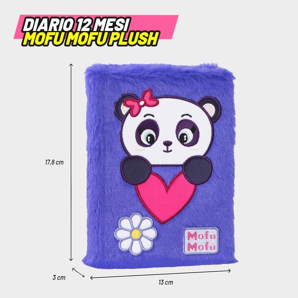 Diario Mofu Mofu Panda Plush 2026/2027 – 12 Mesi Standard - diario 12 mesi mofu panda