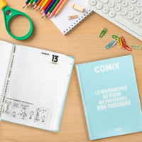Diario 16 Mesi 2025/26 - COMIX - Giornaliero Standard Azzurro - Franco Panini - 8058263231763
