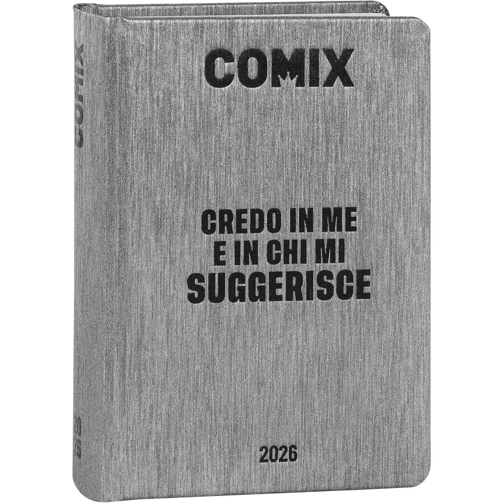 Diario 16 Mesi 2025/26 - COMIX - Giornaliero Standard Grigio - Giocattoli e Bambini - Toys Store - 8058263231862
