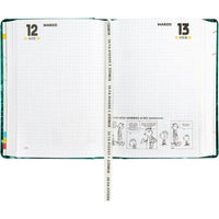 Diario 16 Mesi 2025/26 - COMIX - Giornaliero Standard Verde - Franco Panini - 8058263231800