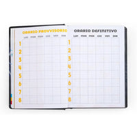 Diario 16 Mesi 2025/26 - COMIX Limited Edition Phobia - Giornaliero Nero/Blu - Franco Panini - 8058263233798