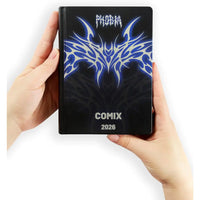 Diario 16 Mesi 2025/26 - COMIX Limited Edition Phobia - Giornaliero Nero/Blu - Franco Panini - 8058263233798