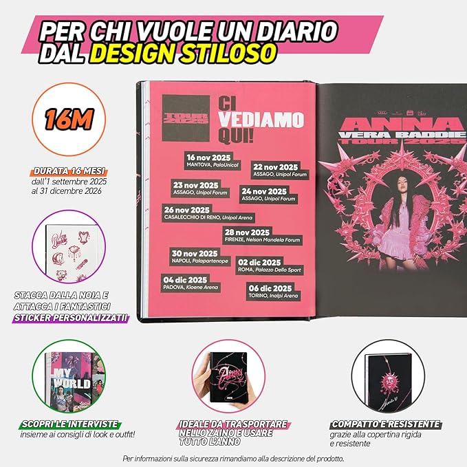 Diario Agenda Anna Pepe Scuola 2025/2026 - Giocattoli e Bambini - Toys Store8058263238816