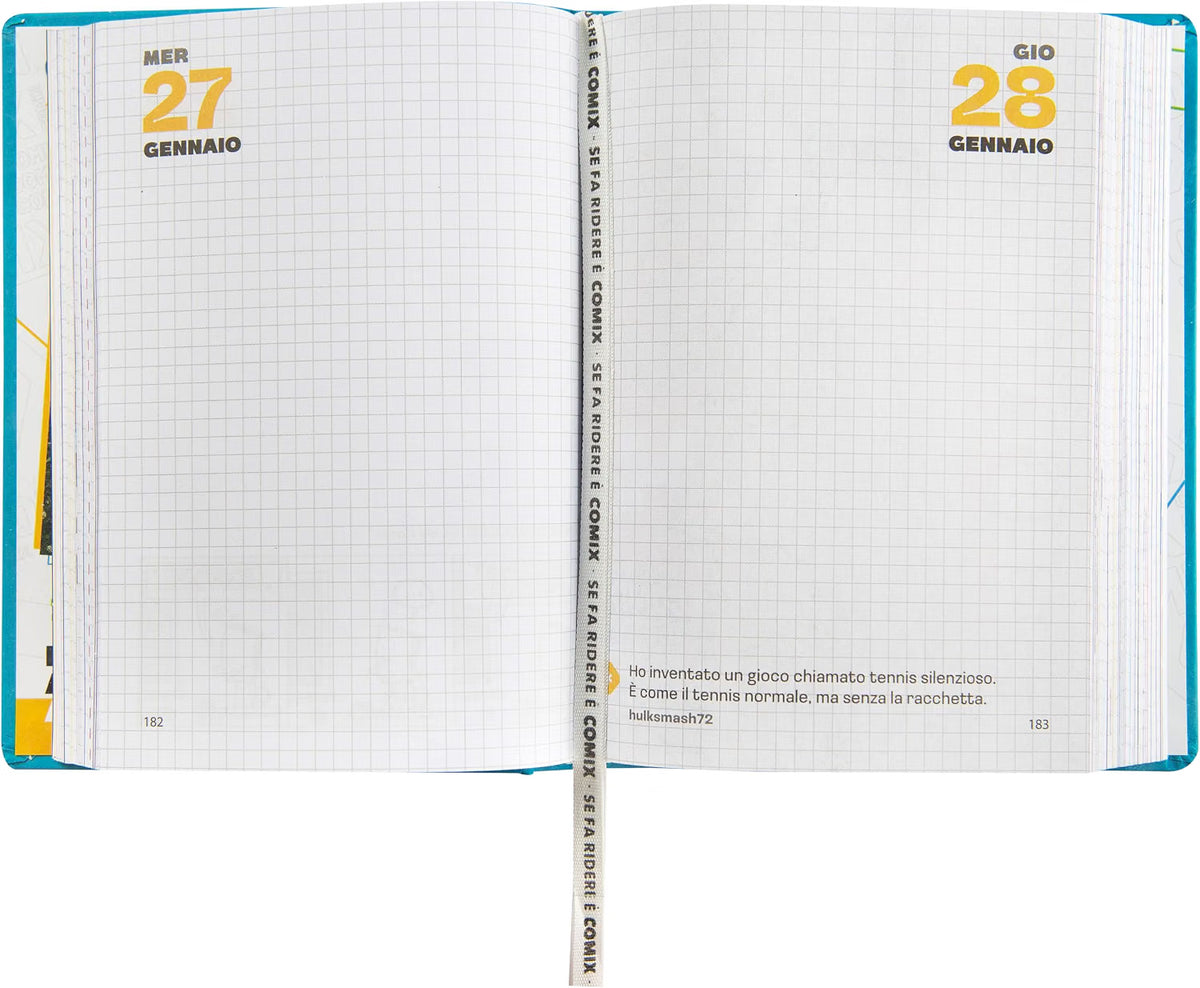 Diario Agenda Comix Mini Azzurro 16 mesi 2026-2027 - diario agenda interno comix formato mini