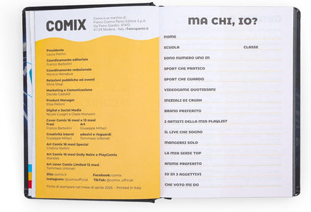 Diario 16 Mesi 2025/26 - COMIX Limited Edition Phobia - Giornaliero Nero/Blu - Giocattoli e Bambini - Toys Store8058263233798