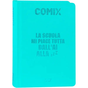 Diario Comix 16 Mesi Mini Turchese 2026/2027