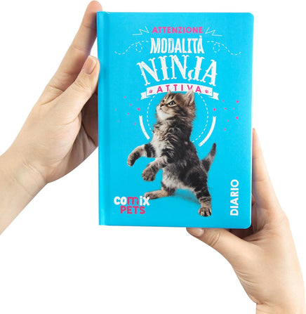 Diario Scuola Comix Pets Gatto 12 Mesi 2026/2027 Giornaliero Non Datato - diario comix gatto ninja