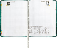 Diario 16 Mesi 2025/26 - COMIX - Giornaliero Standard Verde