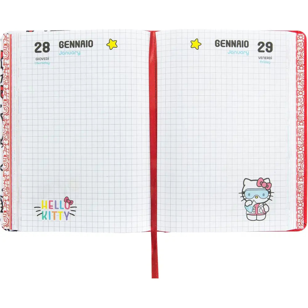 Diario Hello Kitty 2026/2027 Patch Allover – Superdiario Scuola 352 Pagine - Franco Panini - 8058263261296