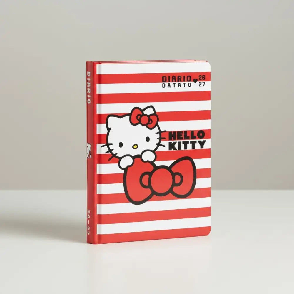 Diario Hello Kitty 2026/2027 Stripes – Superdiario Scuola Datato 12 Mesi 352 Pagine - Franco Panini - 8058263266215