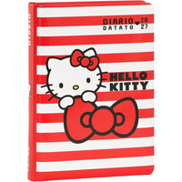 Diario Hello Kitty 2026/2027 Stripes – Superdiario Scuola Datato 12 Mesi 352 Pagine - Franco Panini - 8058263266215