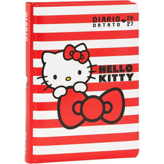 Diario Hello Kitty 2026/2027 Stripes – Superdiario Scuola Datato 12 Mesi 352 Pagine - Franco Panini - 8058263266215