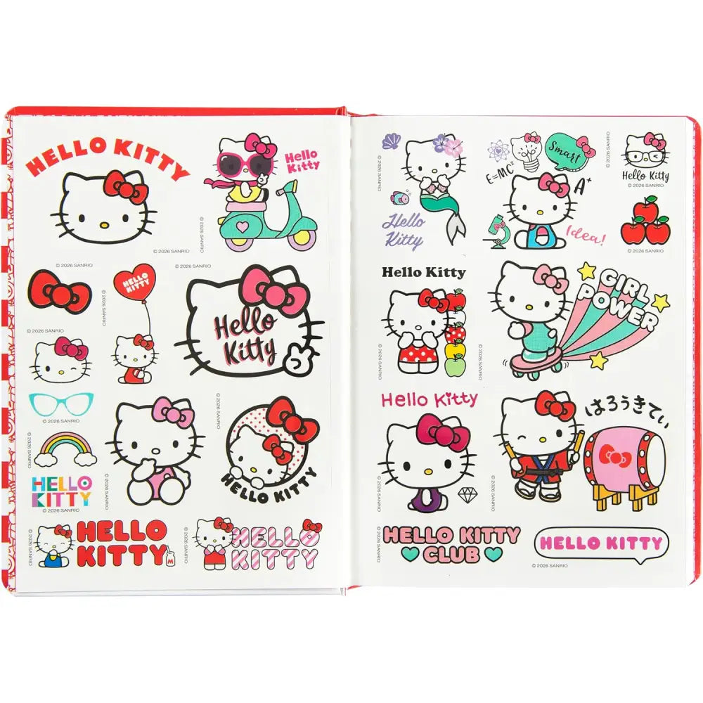 Diario Hello Kitty 2026/2027 Stripes – Superdiario Scuola Datato 12 Mesi 352 Pagine - Franco Panini - 8058263266215