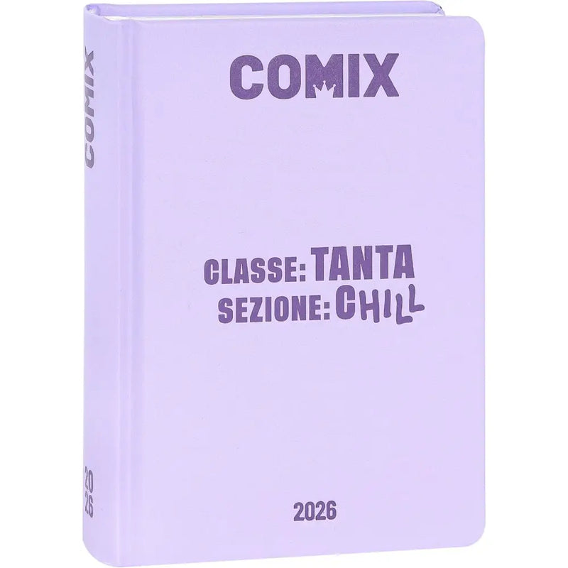 Diario Scuola 16 Mesi 2025/26 - COMIX Giornaliero Mignon Lilla - Franco Panini - 8058263232012