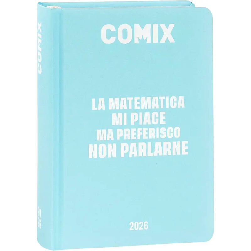 Diario scuola 16 Mesi 2025/26 - COMIX - Giornaliero Mini Azzurro - Franco Panini - 8058263231893