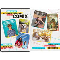 Diario SCUOLA 16 Mesi 2025/26 - COMIX - Giornaliero Mini Nero/Bianco - Franco Panini - 8058263231831