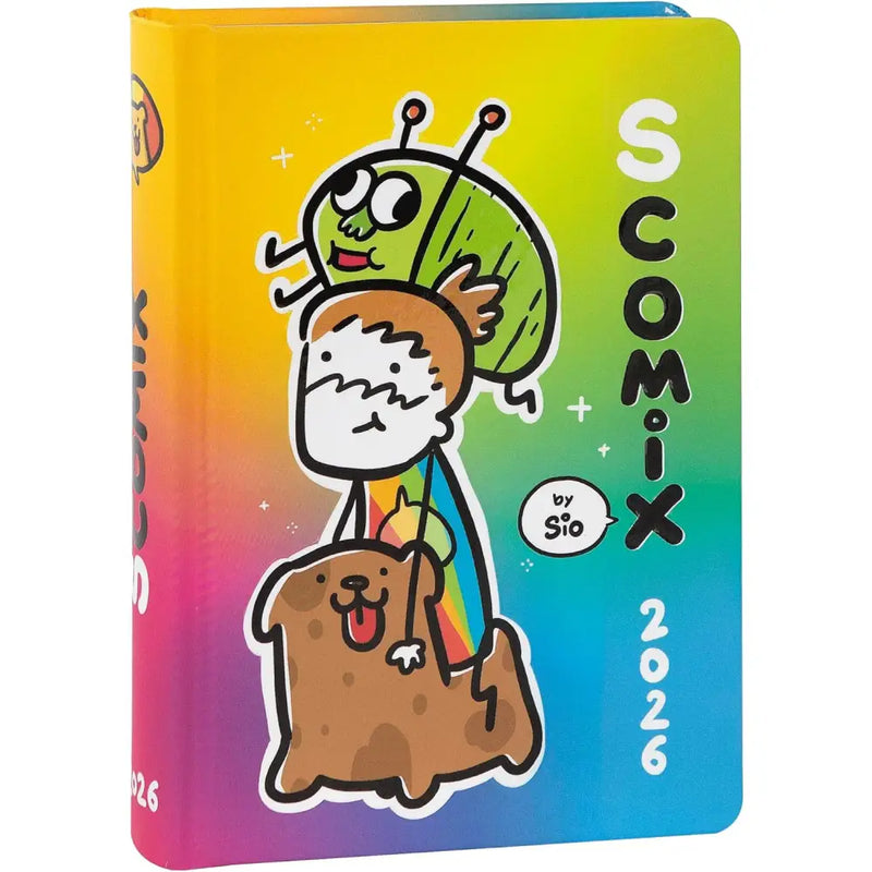 Diario Scuola 16 Mesi 2025/26 - COMIX Scottecs by Sio - Giornaliero Rainbow - Franco Panini - 8058263232326