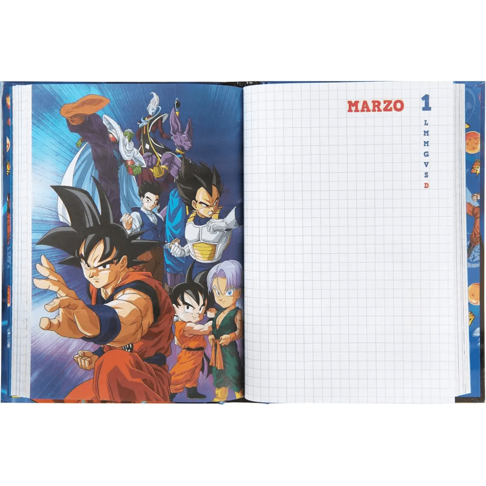 Diario Scuola 2024 - 2025 Dragon Ball multicolore - Giocattoli e Bambini - Toys Store8058263191272