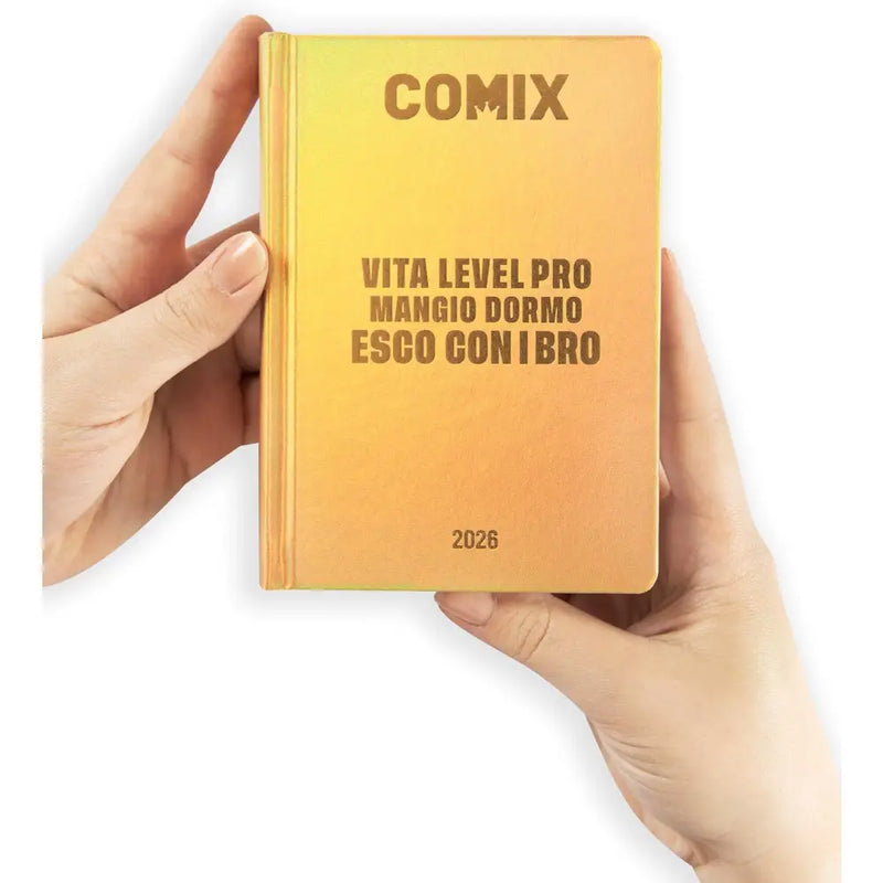 Diario scuola Comix 16 mesi colore oro dimensione Mignon - Franco Panini - 8058263232036