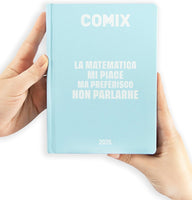 Diario 16 Mesi 2025/26 - COMIX - Giornaliero Standard Azzurro