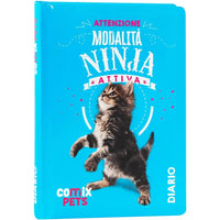 Diario Scuola Comix Pets Gatto 12 Mesi 2026/2027 Giornaliero Non Datato - Franco Panini