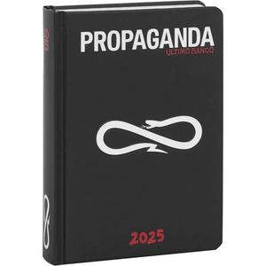 Diario Scuola datato 16 mesi 2024-2025 Propaganda copertina nera