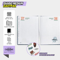 Diario Scuola Eastpak 13 Mesi 2026/2027 Medium Letterdye Blue - 8058263270946