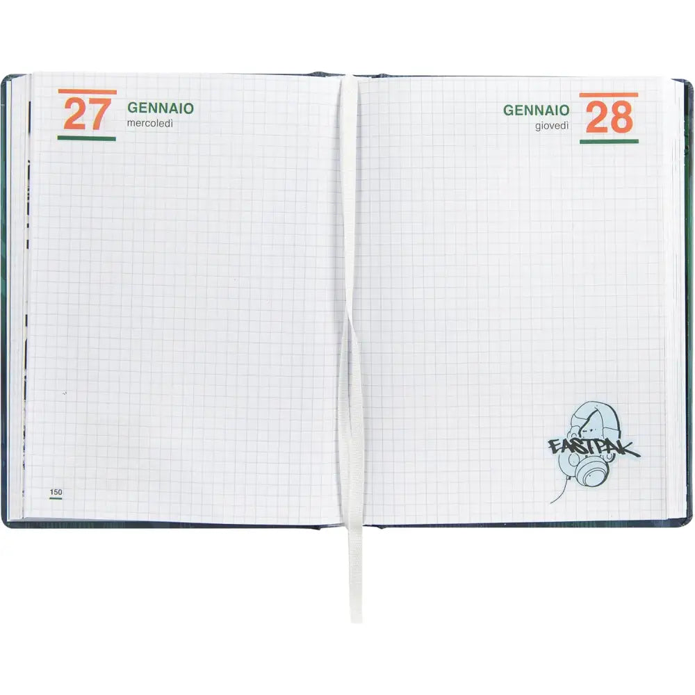 Diario Scuola Eastpak 13 Mesi 2026/2027 Medium Letterdye Blue - 8058263270946