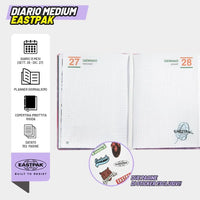 Diario Scuola Eastpak 13 Mesi 2026/2027 Medium Letterdye Pink - 8058263270953