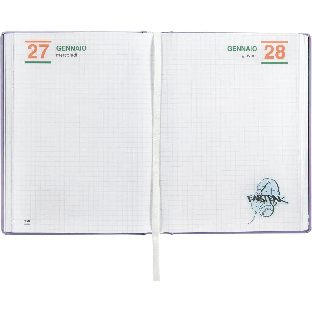 Diario Scuola Eastpak 13 Mesi 2026/2027 Medium Lilla - Franco Panini - 8058263270939