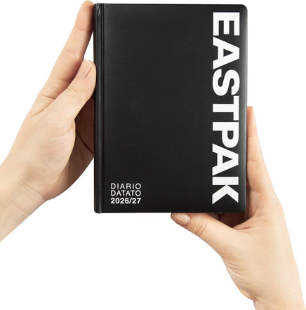 Diario Scuola Eastpak Black 2026/2027 – 13 Mesi Medium - diario scuola eastpak nero
